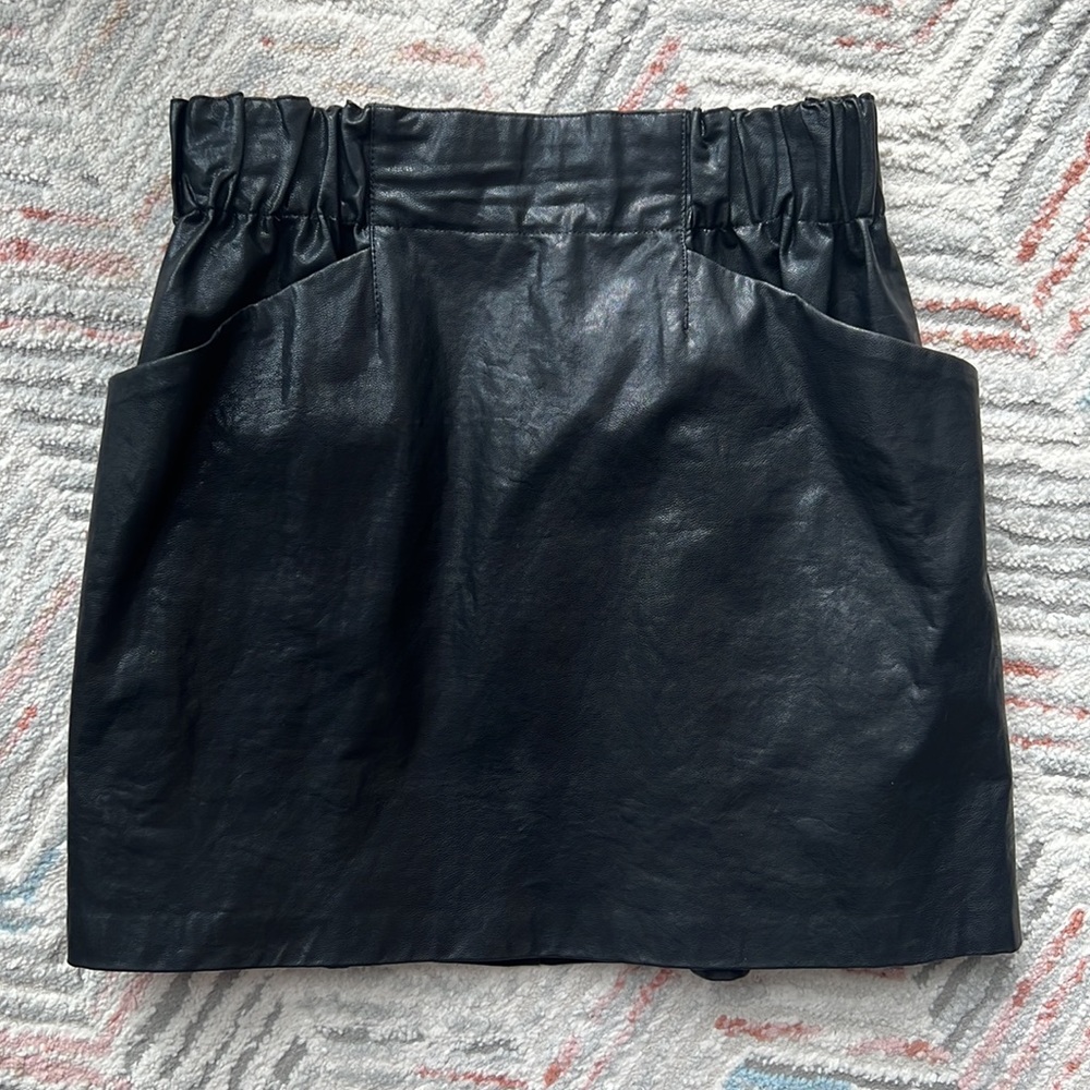 ZARA Mini Leather Skirt